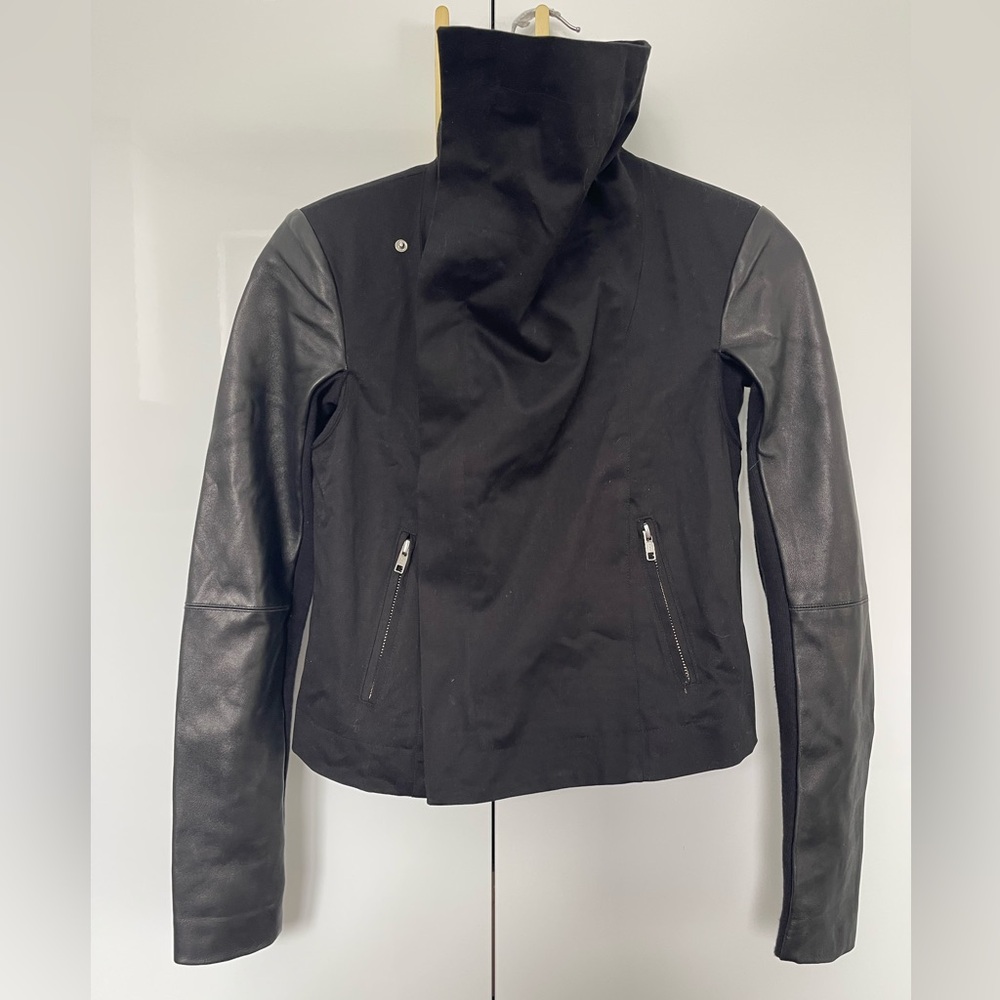 Veda leather biker jacket